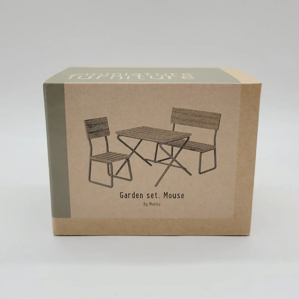 NEW Maileg Miniature Furniture Garden Set for Mouse 11-2007-00